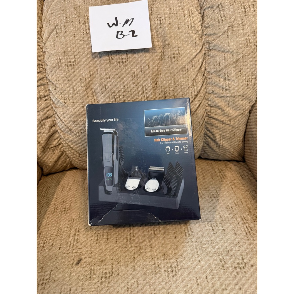 NK-979 All-In-One Hair Clipper & Trimmer Set Cordless LED Display Black